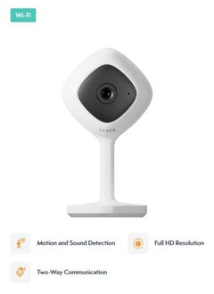 Tesla Smart Mini Security Camera Mini with Two-Way Talking, Motion & Sound Detection, works with Google, Alexa & Tesla Home App  - Image 1