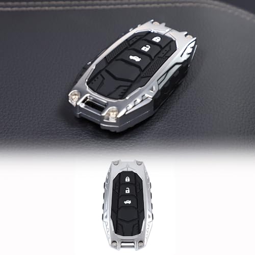 LLKUANG غطاء مفتاح سيارة من سبائك الزنك LLKUANG متوافق مع تويوتا لاند كروزر برادو 250 J250 LC250 2024 2025+, غطاء حماية مفتاح بأسلوب الطرق الوعرة، ملحقات غطاء مفتاح المفتاح - Image 1
