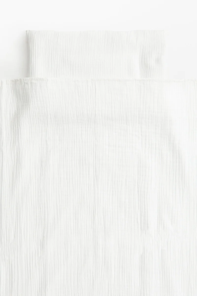 H&M Muslin cot duvet cover set