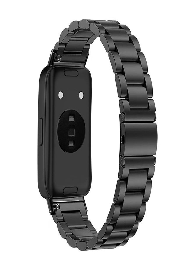 NOOETAH Stainless Steel Wristbands Replacement Strap Compatible for Band 9/Band 8 (Black) - Image 2