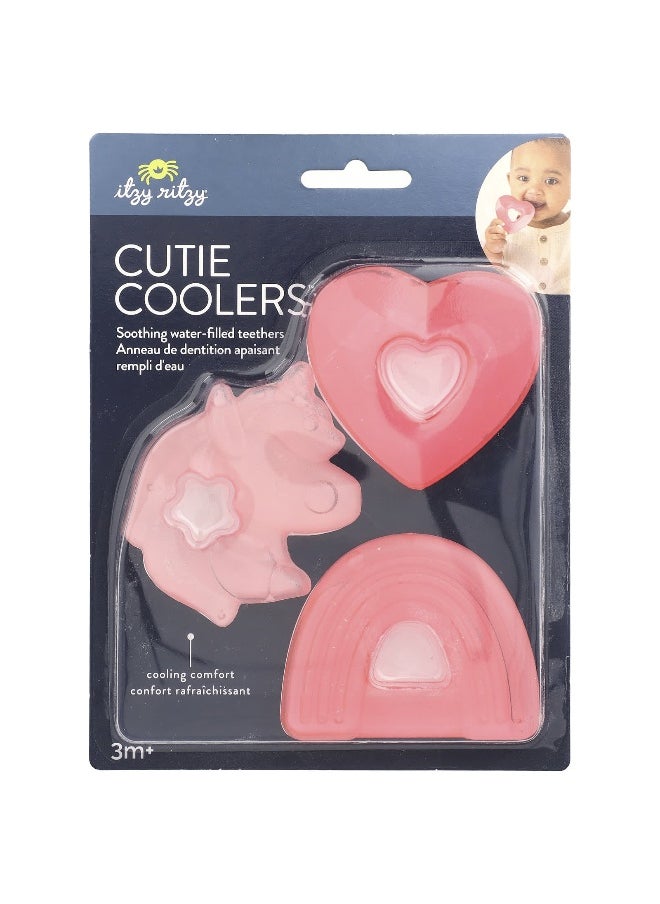 Itzy Ritzy - itzy ritzy, Cutie Coolers™, Soothing Water-Filled Teethers, 3+ Months, Magical, 3 Teethers - Image 1