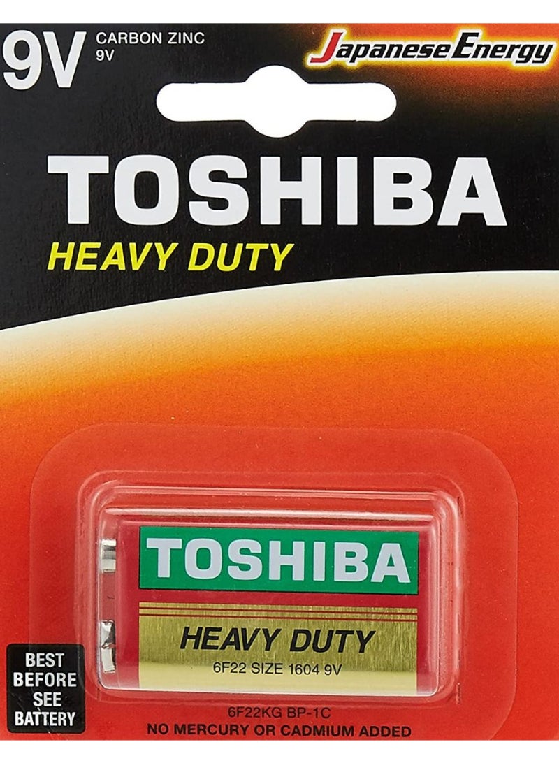 Toshiba 9V Square High Power Batteries 1pc 258428