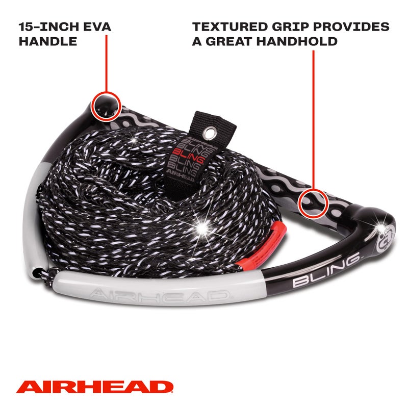 Airhead حبل التزلج على الماء Airhead Bling Stealth، 5 أقسام، 75 قدم - Image 3