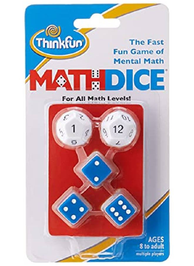 Think Fun Thinkfun Math Dice Fun Game That Teaches Mental Math Skills To Kids Age 8 And Up  - Image 2