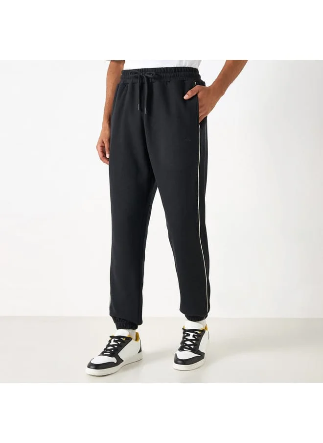 Kappa Kappa Solid Joggers with Drawstring Closure and Pockets