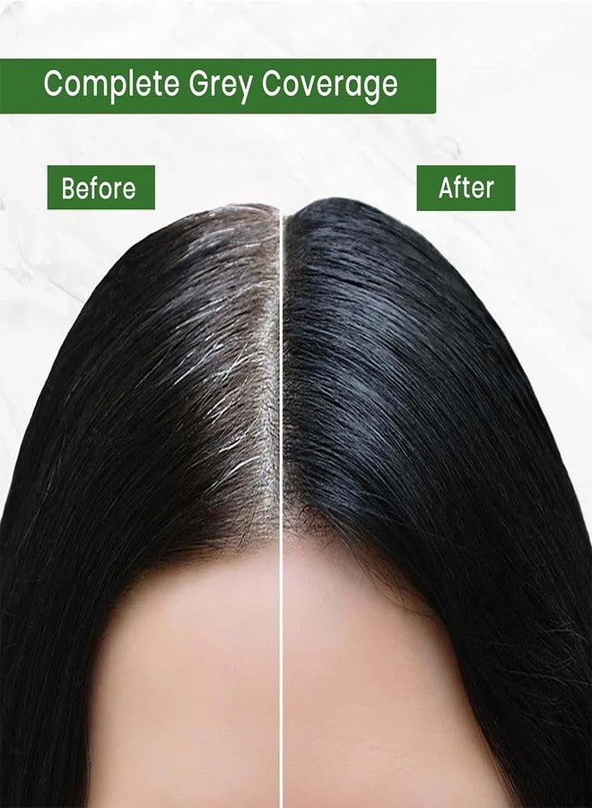 Spring H2O Salon Expert Hair Color Shampoo Natural Black | Ammonia-Free | 100% Grey Coverage | Long-Lasting Shine & Nourishment | Hair Dye Shampoo for Men & Women - Pack of 12 (15ml Each) - Image 5
