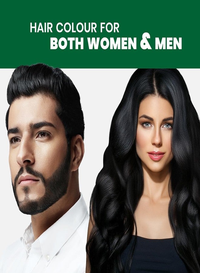 Spring H2O Salon Expert Hair Color Shampoo Natural Black | Ammonia-Free | 100% Grey Coverage | Long-Lasting Shine & Nourishment | Hair Dye Shampoo for Men & Women - Pack of 12 (15ml Each) - Image 4