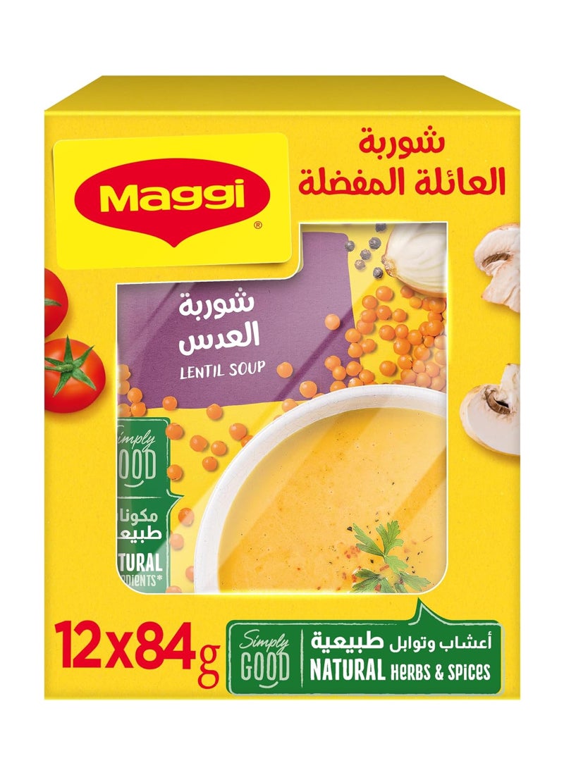 Maggi Lentil Soup Sachet 84gm Pack Of 12 - Image 1