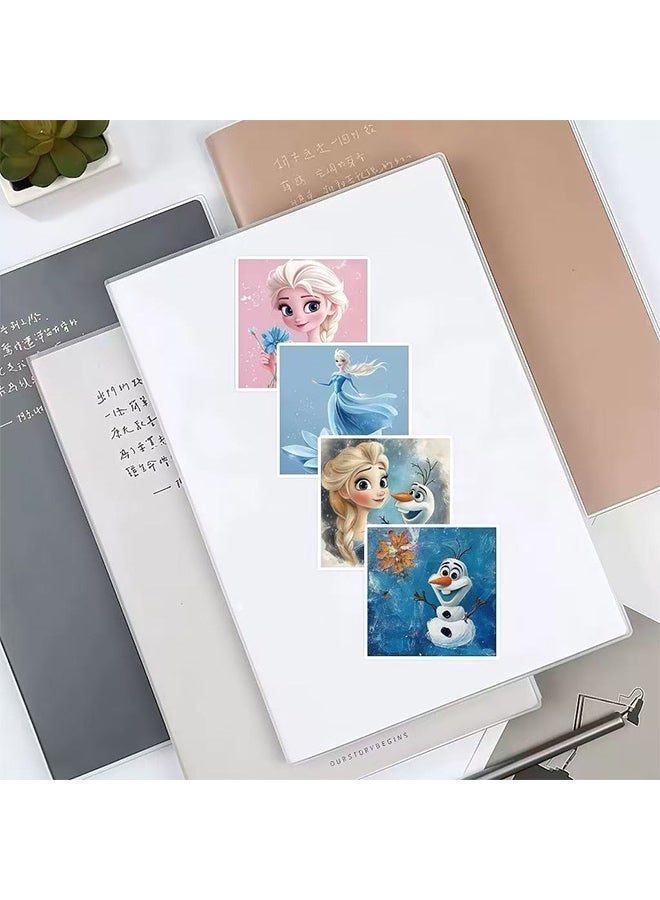 Elsa Frozen Stickers 50Pcs, Waterproof Sunproof No Fading PVC Decals, Removable No Residue, Cute Princess Stickers for Kids, Water Bottle Luggage Laptop Decor - Image 5
