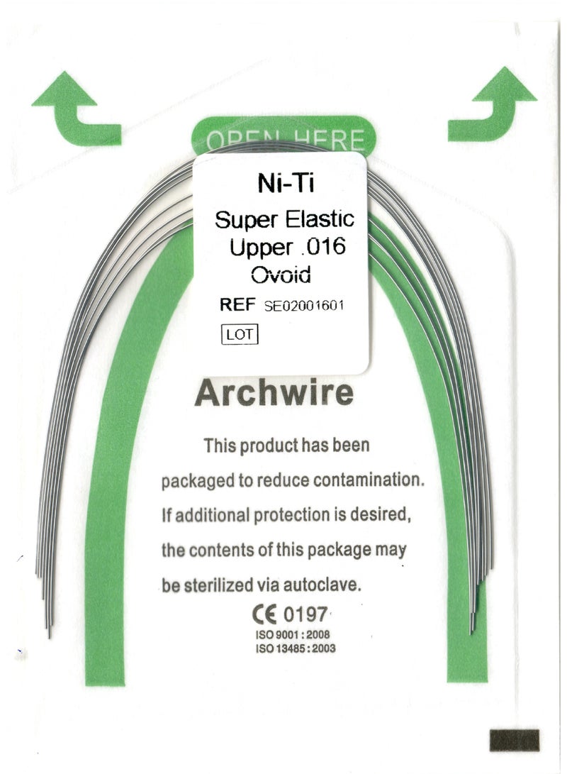 keemz NiTi Arch Wire Ovoid 0.016 UPPER