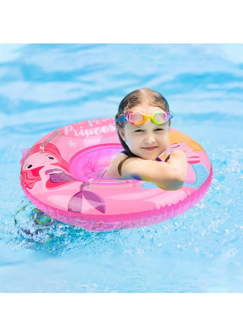 KASTWAVE Baby Swimming Ring, Unicorn Float Swimming Inflatable Ring Helps Baby Learn to Swim and Kick for Kids the Age Of 3-72 Months Pink - Image 3