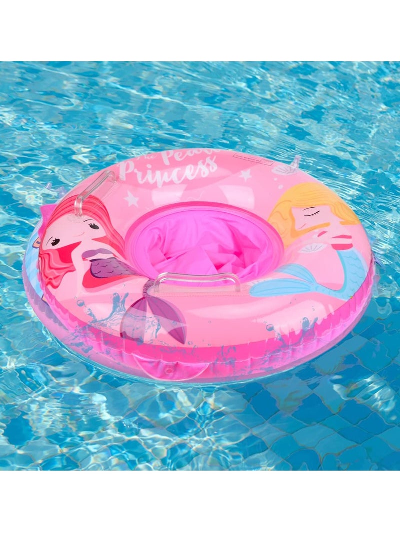 KASTWAVE Baby Swimming Ring, Unicorn Float Swimming Inflatable Ring Helps Baby Learn to Swim and Kick for Kids the Age Of 3-72 Months Pink - Image 4