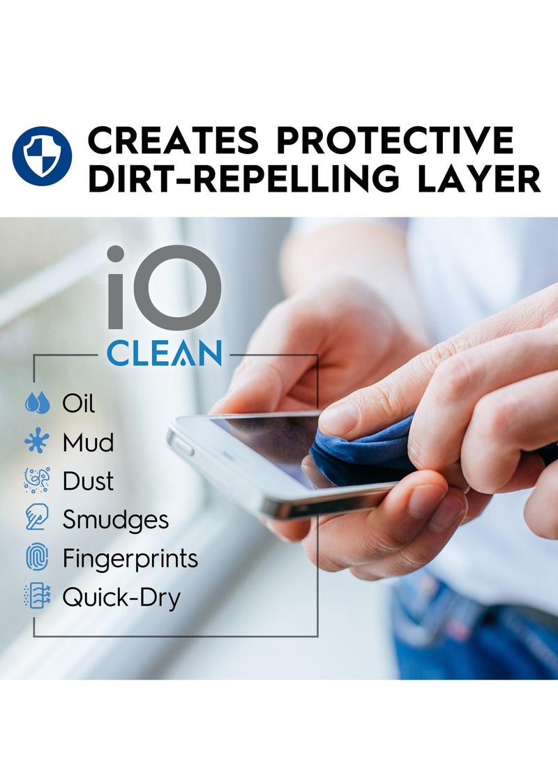 iO CLEAN - Screen Cleaner Spray (16oz - 473ml) – Best Large Cleaning Kit for LCD LED OLED TV, Smartphone, iPad, Laptop, Touchscreen, Computer Monitor, Electronics - Image 1