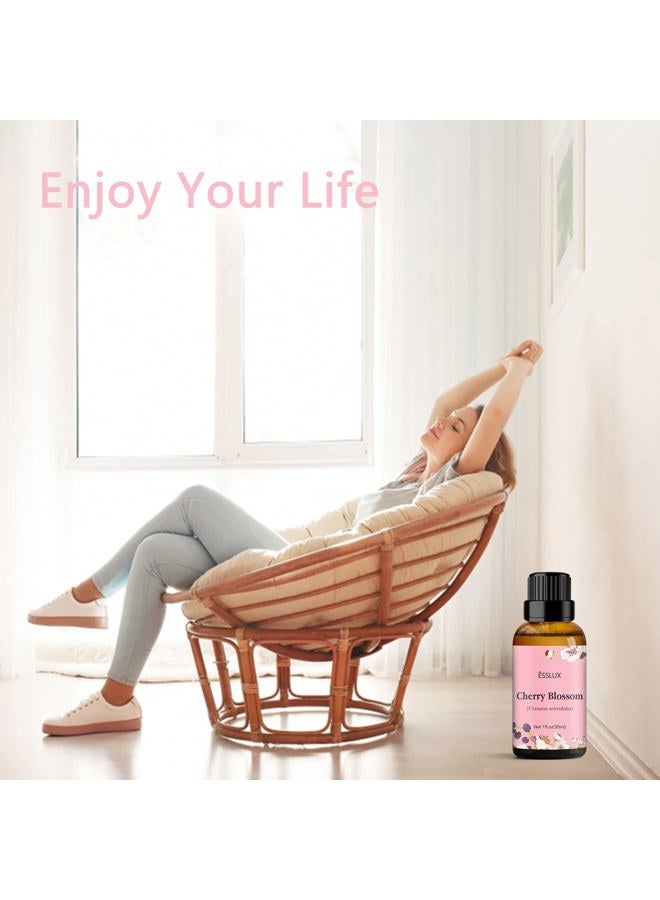 ESSLUX Cherry Blossom Essential Oil, ESSLUX Aromatherapy Oils for Diffuser, Massage, Soap, Candle Making, Perfume, 30 ml - Image 5