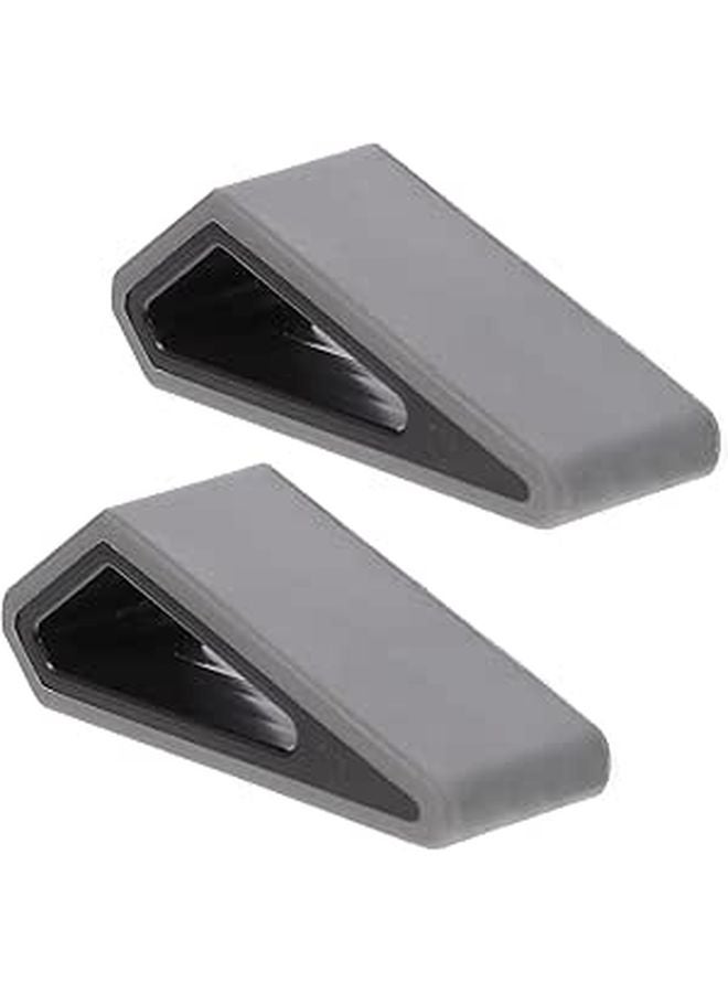 Ergonomic Adjustable Laptop Stand 2 Pcs Black Grey Cooling Base Reduces Heat Wrist Stress - Image 1