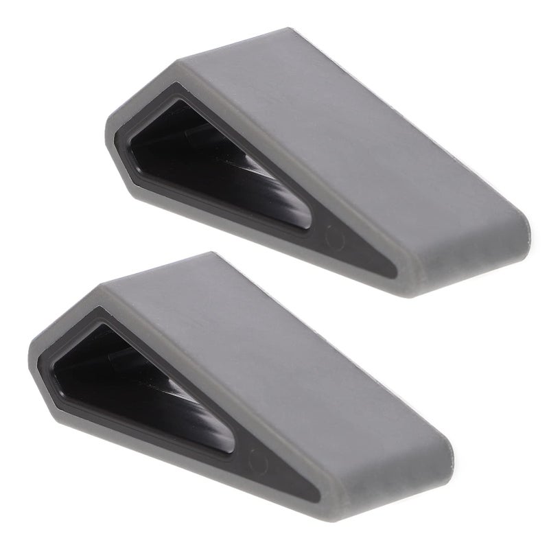 Ergonomic Adjustable Laptop Stand 2 Pcs Black Grey Cooling Base Reduces Heat Wrist Stress - Image 2