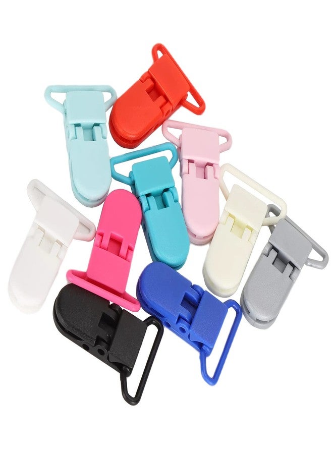 Zerodis 10Pcs Suspender Clips, Men Suspender Clips Sheet Straps Holder Fasteners Clips Bed Sheet Clips Fasteners Clips Nylon Fix Locking Duckbill Sling Clip with Buckle - Image 3