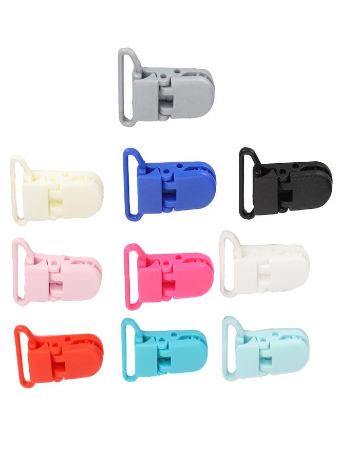 Zerodis 10Pcs Suspender Clips, Men Suspender Clips Sheet Straps Holder Fasteners Clips Bed Sheet Clips Fasteners Clips Nylon Fix Locking Duckbill Sling Clip with Buckle - Image 4