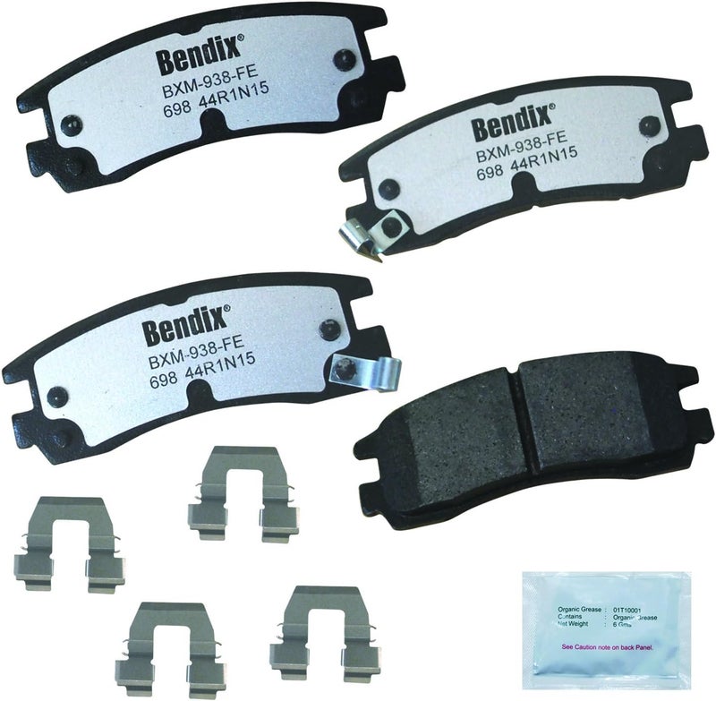 Bendix Fleet Metlok MKD698FM Semi-Metallic Rear Brake Pads for Select Models Buick,LaCrosse,Regal,Rendezvous,Chevy Impala,Monte Carlo,Venture,Olds,Intrigue,Silhouette,Pontiac Aztek,Grand Am,Montana - Image 1