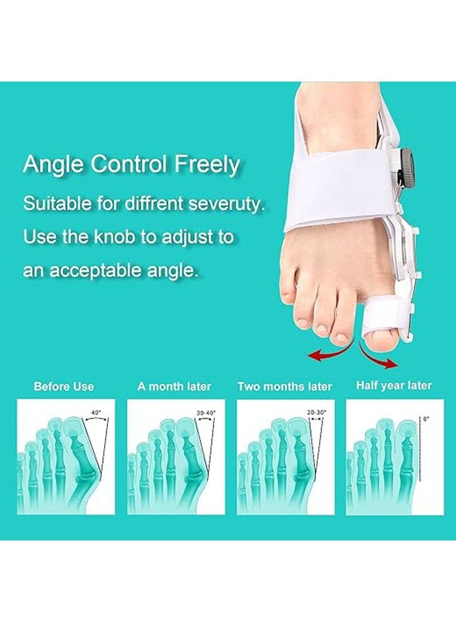 general Bunions for men and women for the big toe, adjustable bunion straightener with knob correction foot support, non-slip silicone pad - Image 2
