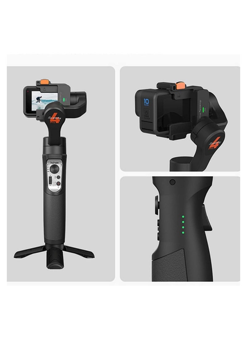 hohem - ISteady Pro4 Gimbal Stabiliser 3 Axis Compatible with GoPro 11 10 9 8 7 6 5 for Action Insta360 One R and Other Action Cameras IPX4 Splash proof - Image 1