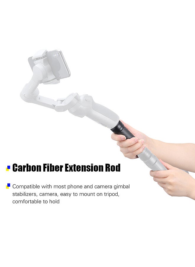 Generic Universal Cabron Fiber Extension Rod 12cm with Universal 1/4 Screw for Camera Gimbal Stabilizer Phone Clamp Holder  - Image 5