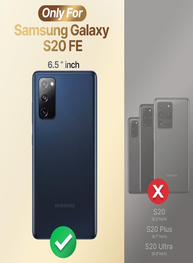 XYZ جراب XYZ لهاتف Galaxy S20 FE مع حامل، جراب لهاتف Samsung Galaxy S20 FE بحلقتين، جراب فاخر مرصع بالكريستال لحماية الهاتف بتصميم قلب، وردي اللون، للنساء والفتيات - Image 2