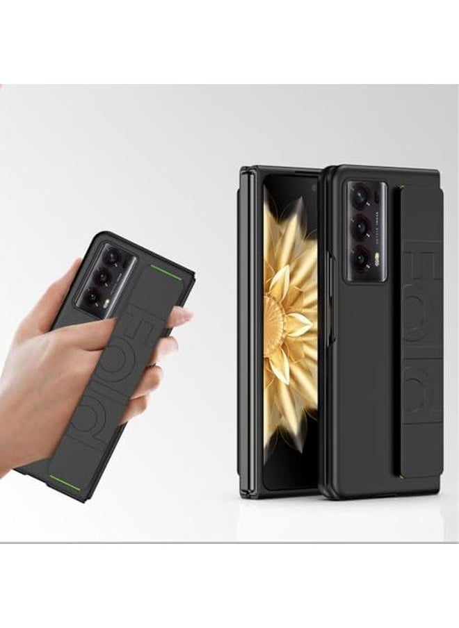 erorex - Compatible With Honor Magic V2 Rsr Silicone Grip Stand Case Full Body Protection Phone Case With Finger Strap Handheld Design Hard Shockproof Pc Case Magic V2 Rsr - Image 1