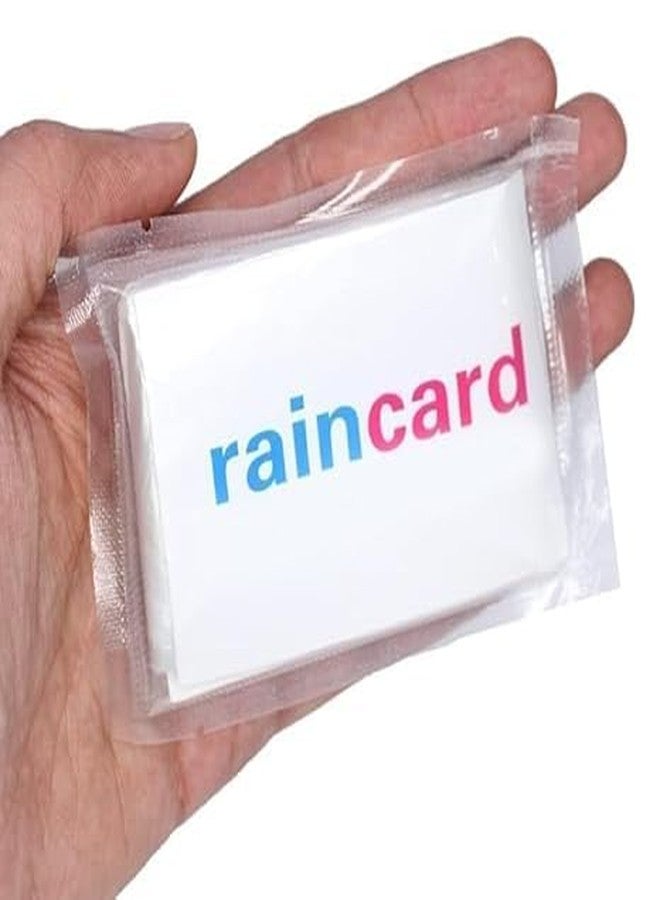 KRISHNPRIYA 5 pcs Unisex Disposable Rain Cards/Rain Coats for Emergency Use Waterproof with Smallest Pocket Size|Reusable 2 3 time wear Thin Plastic Multi Color Free Size - Image 1
