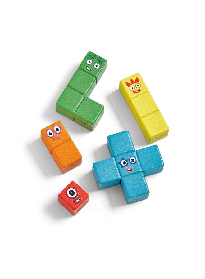 hand2mind hand2mind Numberblocks Wooden Building Blocks Activity Set, Wood Stacking Toy, Counting Blocks, Numbers for Toddlers, Math Games, Logic Puzzles, Preschool Learning Activities, Kids Birthday Gift  - Image 2
