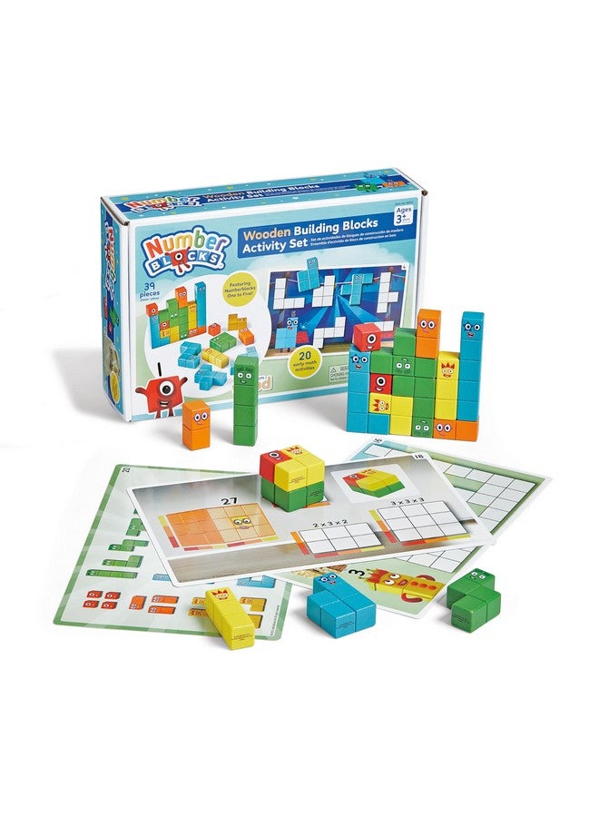 hand2mind hand2mind Numberblocks Wooden Building Blocks Activity Set, Wood Stacking Toy, Counting Blocks, Numbers for Toddlers, Math Games, Logic Puzzles, Preschool Learning Activities, Kids Birthday Gift  - Image 1