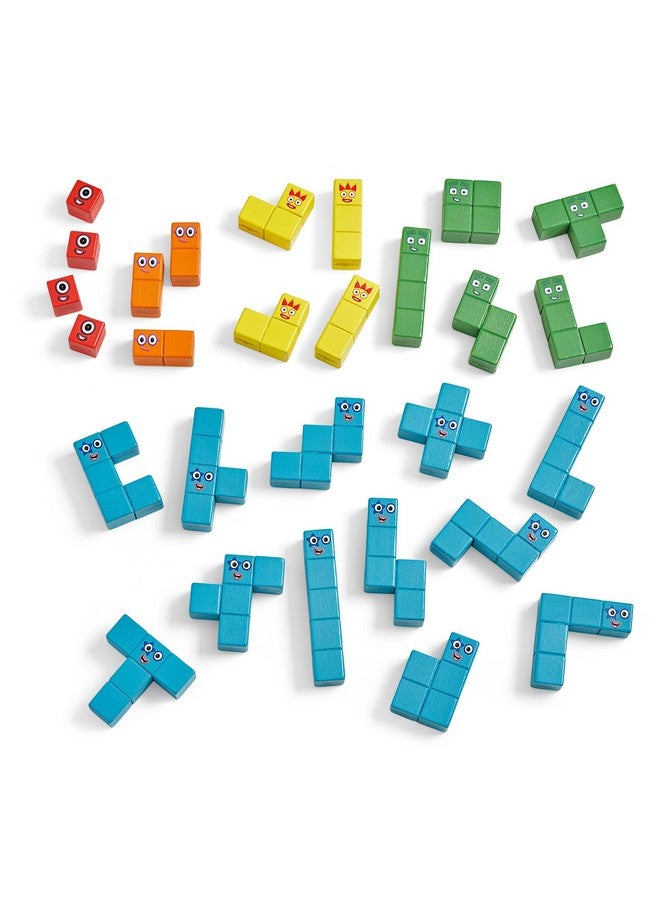 hand2mind hand2mind Numberblocks Wooden Building Blocks Activity Set, Wood Stacking Toy, Counting Blocks, Numbers for Toddlers, Math Games, Logic Puzzles, Preschool Learning Activities, Kids Birthday Gift  - Image 3