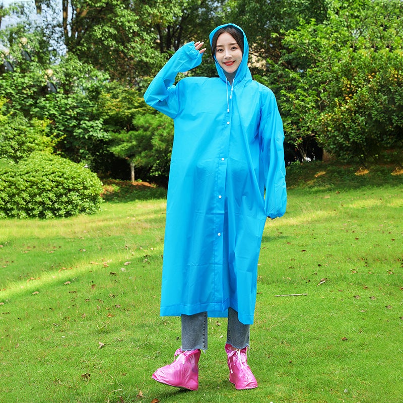 Eva Raincoat Is Non-Disposable, Unisex, Suitable For Outdoor Rafting And Travel, Rainstorm-Proof, Thickened, Portable Adult Raincoat - Image 3