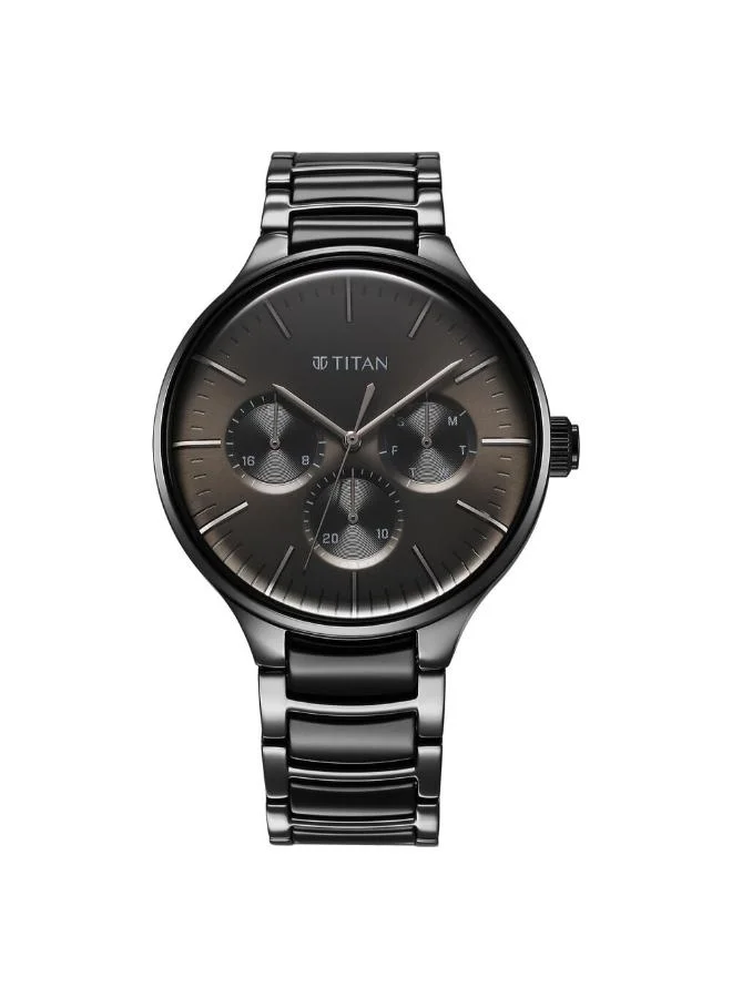 TITAN Men's Stainless Steel Analog Watch 90148KD06 - 47 mm