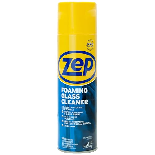 Zep Foaming Glass and Plexiglass Cleaner - 19 oz (Case of 4) ZUFGC19 - Foaming Formula Clings to Vertical Surfaces. Trusted by Pros - Image 2