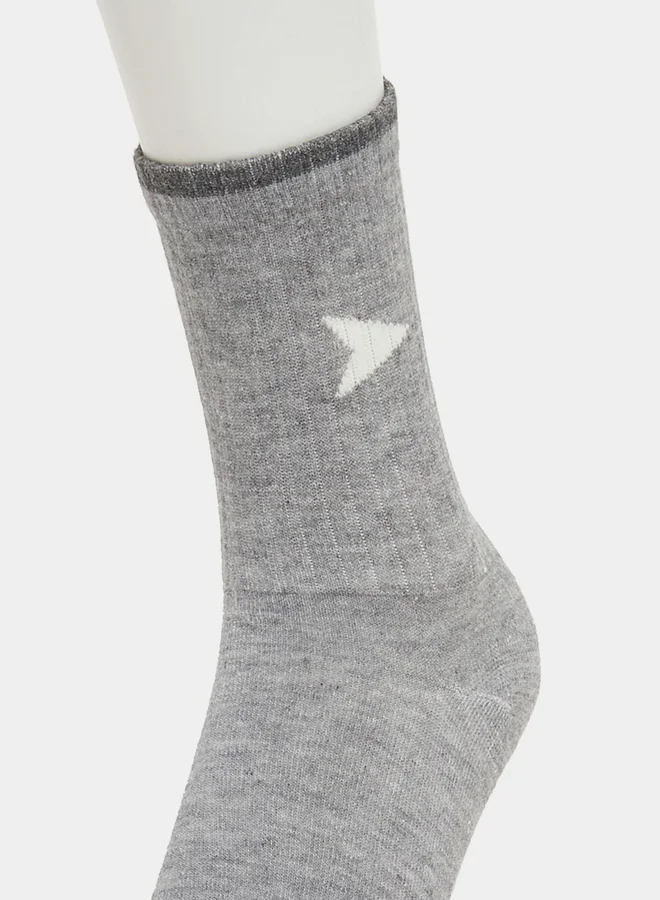 Styli Pack of 3 - Striped Calf Length Socks