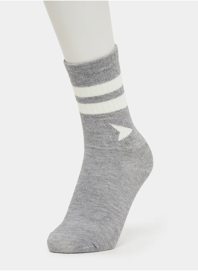 ستايلي Pack of 3 - Striped Calf Length Socks