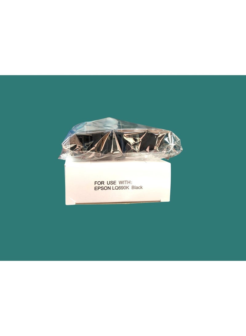 دعني خرطوشة شريط متوافقة مع طابعة LET MY LQ-690، مصممة خصيصًا لطابعات إبسون LQ-690 النقطية. - Image 3
