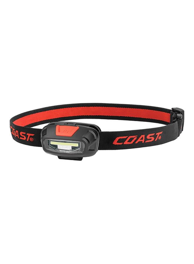 Coast Dual-Color Utility Beam COB LED Headlamp Red and Black