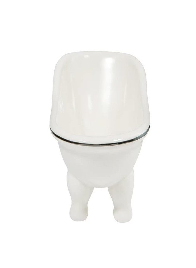 dodococa 1 Piece 5.6" Ceramic Mini Clawfoot Slipper Bathtub Soap Dish Vintage Decortative Bathroom Soap Dish - Image 4