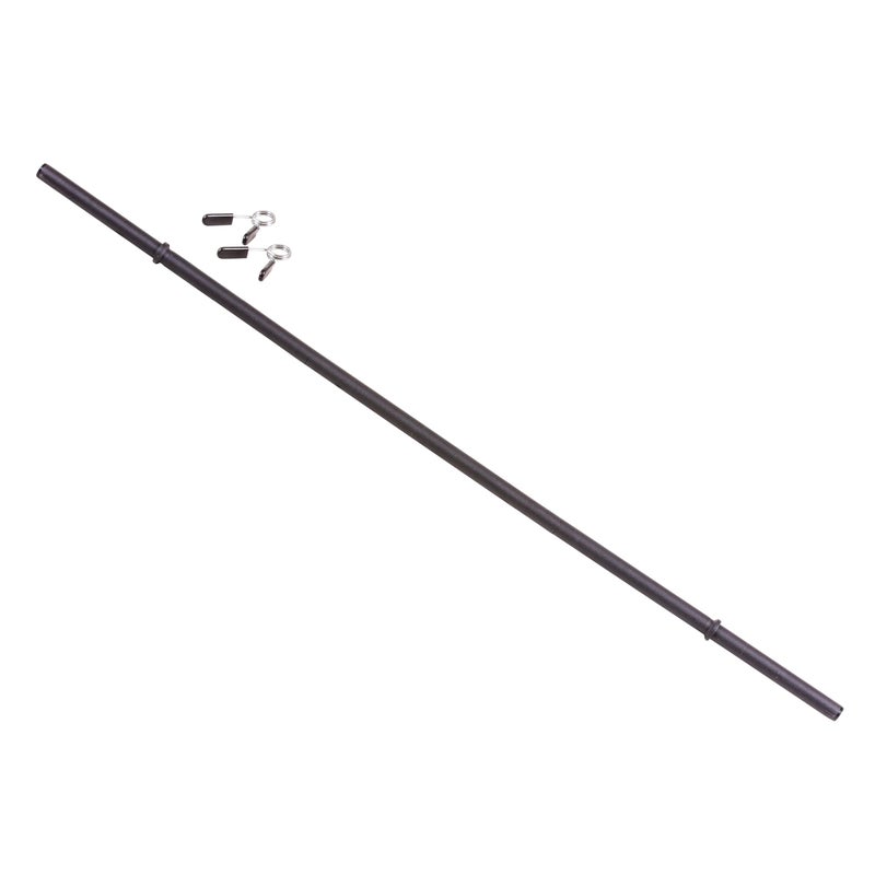 US Weight 3-Piece 54" x 1" Exercise Barbell Set - Includes 2 Spring Clips - 150lb Max Weight Rating - Perfect Workout Barbell for Home Gym or Travel - Image 1