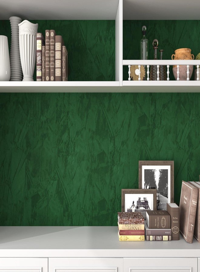 Decotalk 2ft x 10ft Green Felt Wallpaper Adhesive Felt Wall Paper Velvet Wallpaper Green Velvet Wallpaper Peel and Stick Felt Drawer Liner Wallpaper Velvet Fabric Wallpaper for Crafts Jewelry Box - Image 4