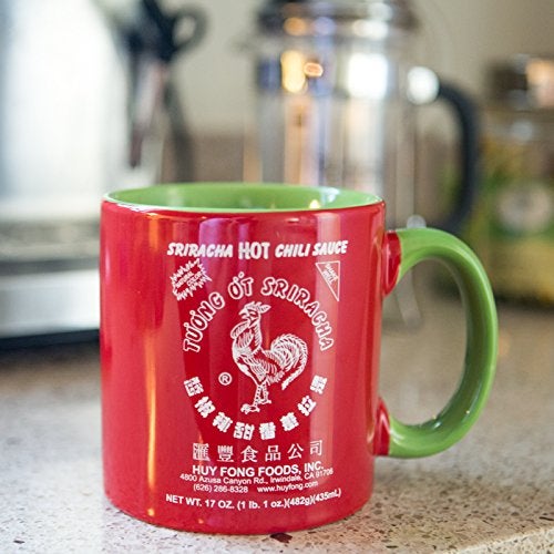 Sriracha2Go Sriracha Hot Chili Sauce Red & Green Ceramic Mug, Large, 19oz - Image 5