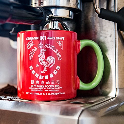 Sriracha2Go Sriracha Hot Chili Sauce Red & Green Ceramic Mug, Large, 19oz - Image 2