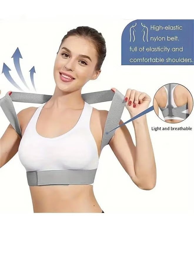 Posture Corrector for Men and Women, Posture Corrector Breathable Back Support, Body Correction Adjustable Back Posture Corrector - Relieve Back, Shoulder and Spine Pain (L) - Image 2