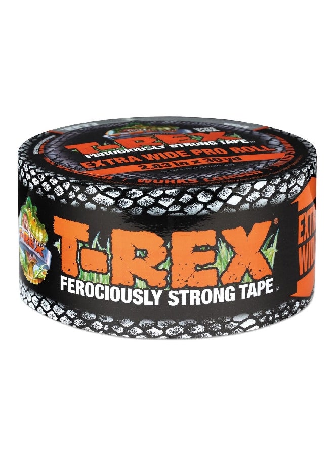 T-Rex Extra Wide Pro Roll Duct Tape Black 2.83 Inch x 30 yard - Image 2