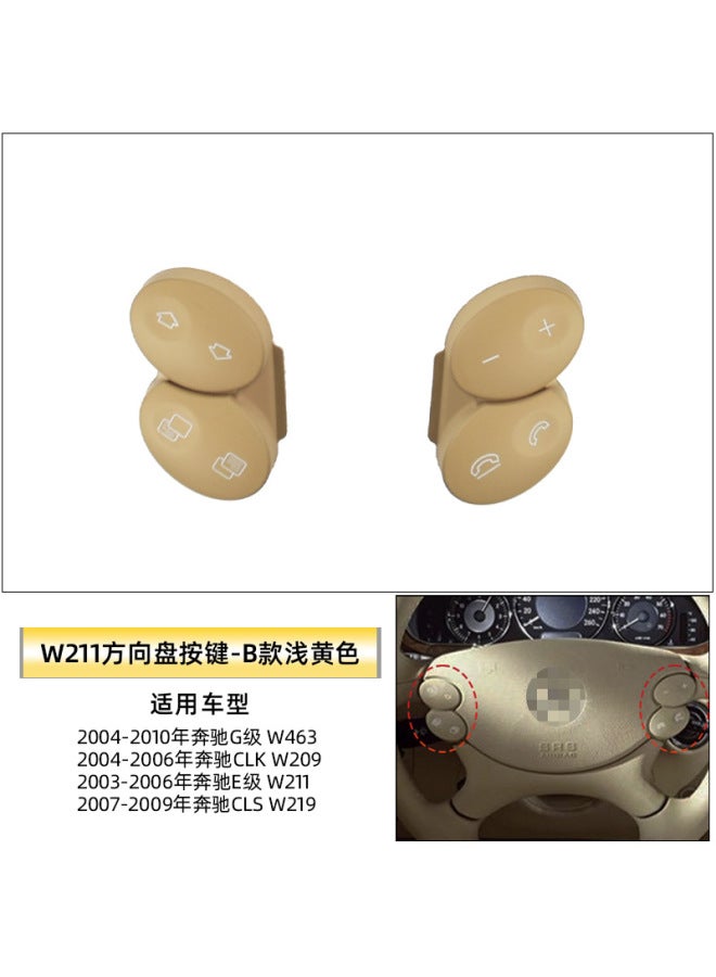 Suitable For Old Mercedes-benz E-class W211 Steering Wheel Buttons E200e260e300l Multi-function Steering Wheel Buttons