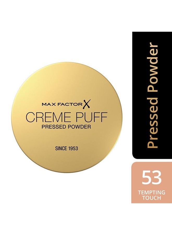 Max Factor Creme Puff Pressed Compact Powder - 053 Tempting Touch  - Image 3
