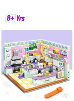 Y&D Girls Friends House Building Kit, Kitchen Kit 595Pcs Mini Blocks Dream Home Toys for Kids Ages 8-12  - Image 1