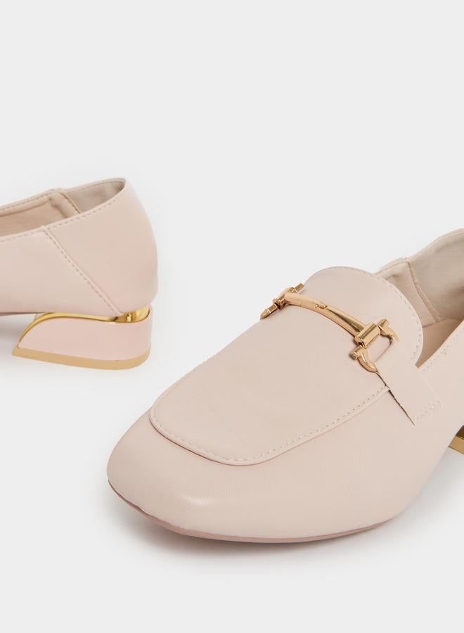 Styli Metal Buckle Trim Loafers - Image 4